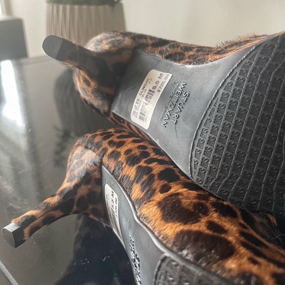Stuart Weitzman Calf-hair Sock Bootie - Picture 4 of 6